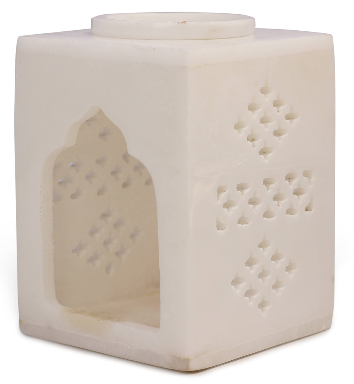 ArtistryBazaar Hand Carved Oil Diffuser Made of Soapstone Tea Light Holder for Aromatherapy - Artisan Hand Carved Soapstone 